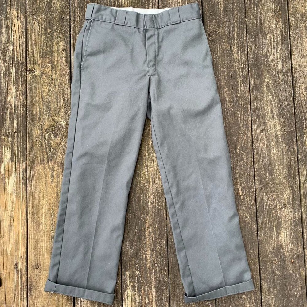 Vintage Grey Dickies 874 Original Fit Work Pants 30 x 29